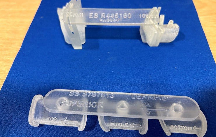 University Hospital Birmingham reduces craniomaxillofacial tumor surgery time using Stratasys' J5 MediJet 3D printing technology.