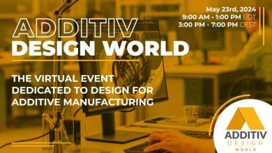 3Dnatives launches ADDITIV Design World. The virtual event, dedicated to Design for Additive Manufacturing, will take place on 23 May.