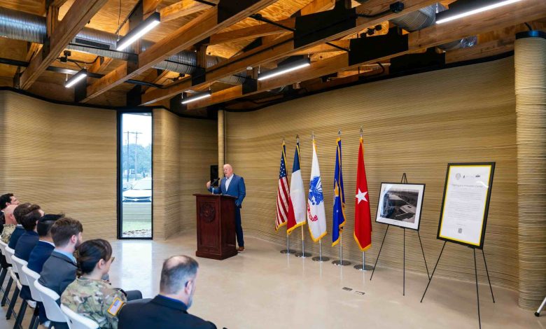 Texas Military Department (TMD) opens 2,600+ square foot 3D printed building at Camp Mabry, in collaboration with ICON.