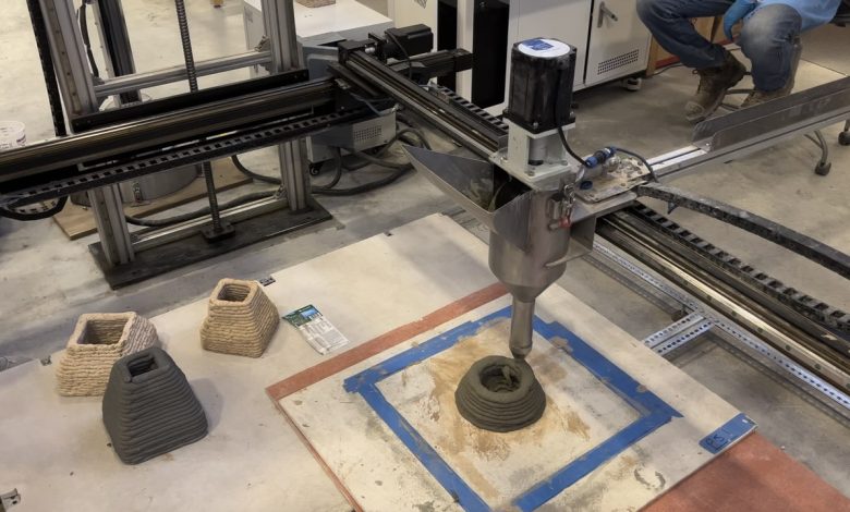 Bendable, 'self-reinforced ultra-ductile cementitious material' for 3D printing has been patented by The University of New Mexico.