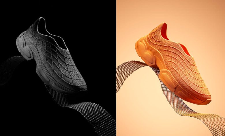 Mallet London x Zellerfeld Nebula 3D printed shoe