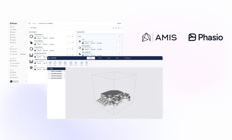 Phasio and AMIS collaborate on AM software solution - automating routine tasks and ensuring that critical data is handled with precision.
