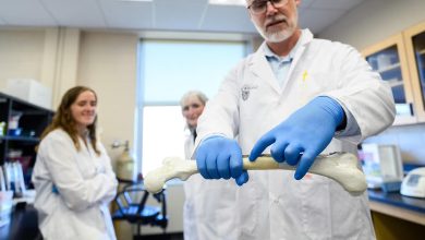 University of Waterloo researchers design 3D printed bone grafts. The new material mimics the behavior of human bone.