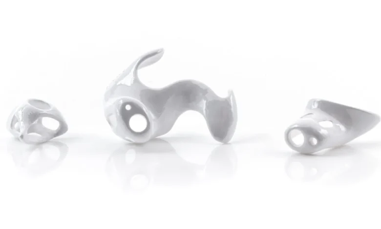 OC GmbH and CADdent 3D print patient-specific earmolds - using Lithoz’s ceramic LCM technology to process ATZ (alumina-toughened zirconia).