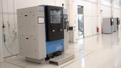 SFM-AT1000-S depowdering system at the AMEXCI facility