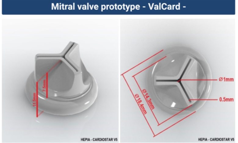 Swiss researchers develop 3D printed and polymer-coated implant prototypes for infant mitral valve repair