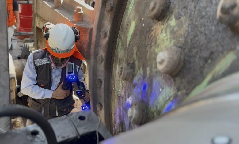 Talleres Artificio reduces ball mill inspection time by up to 50% with SHINING 3D’s FreeScan Trak Nova