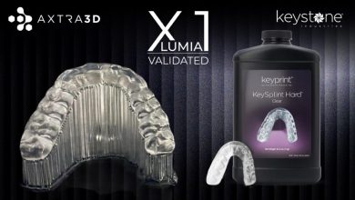 Axtra3D validates Keystone's KeySplint Hard Clear on the Lumia.X1