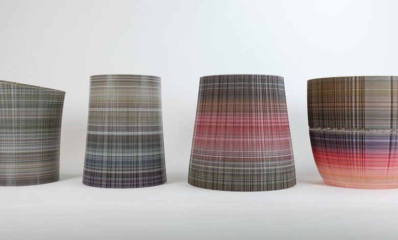Recycled 3D printing waste becomes a resonant sculpture field
