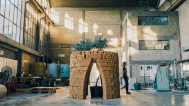 Technion's MTRL 3D prints 178 earth bricks for BUSTAN olive tree pavilion